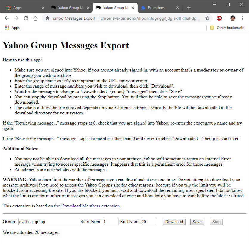 yahoo groups file download